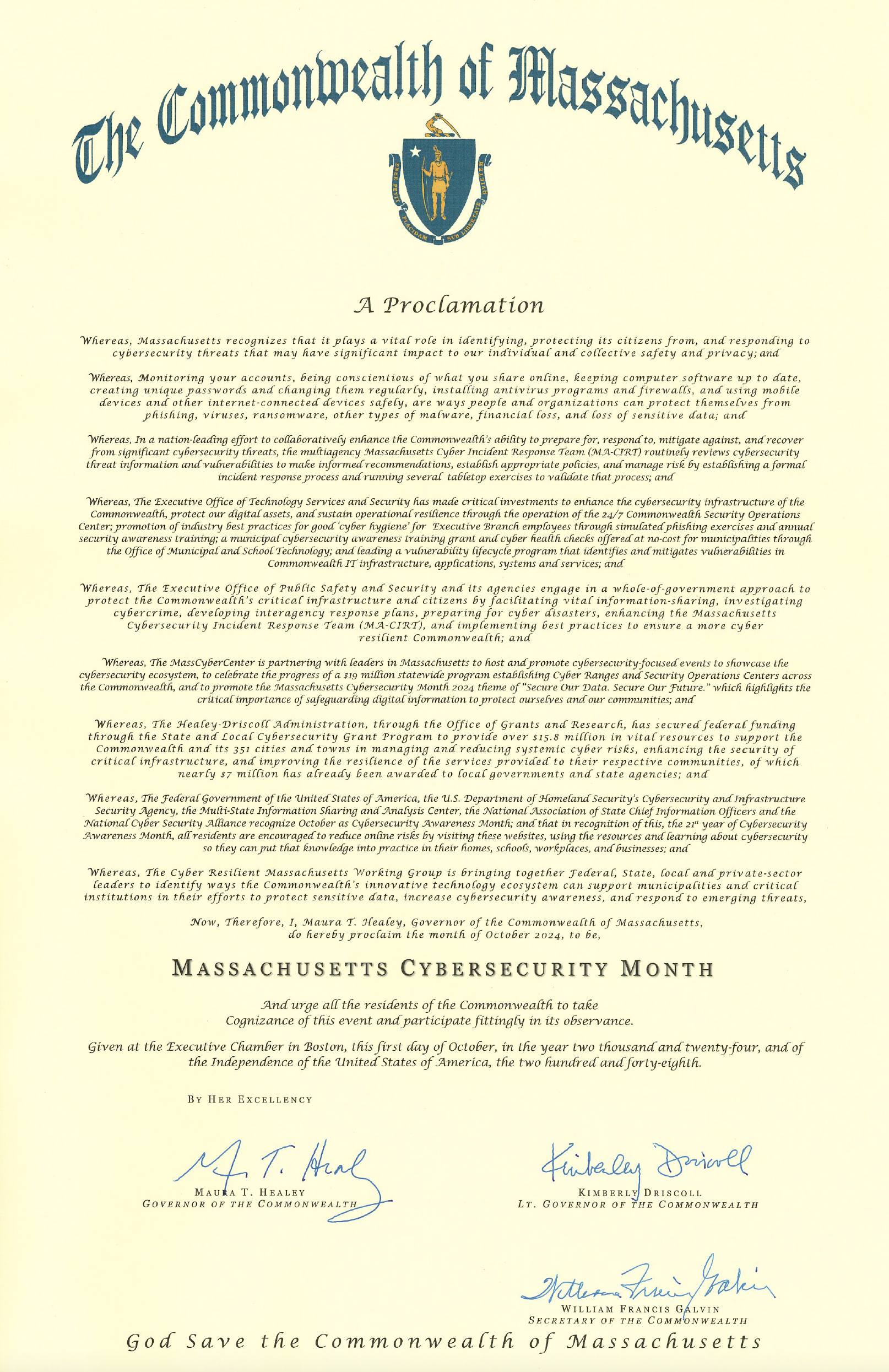 2024 Cyber Month Proclamation