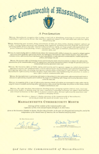 MA Cyber Month Proclamation 2025