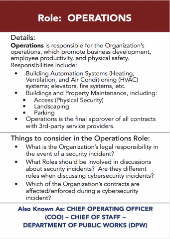 Operations