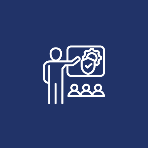 Training employees icon